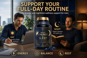Cápsulas de Gel Suave para Energía y Sueño para Hombres Adultos, 1000mg, Mezcla de Ginseng, Manzanilla y Bálsamo de Limón, 120 Unidades, Marca Privada OEM, a Granel, Día y Noche - Product Image 5