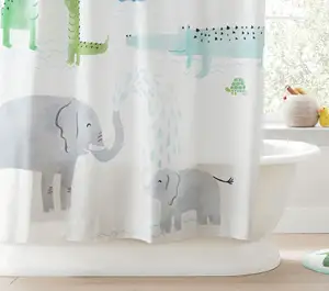 Cartoon Dinosaur Cute children Shower Curtain For Children Bath Animal Print Bathroom Decor Printed Child Shower Curtain