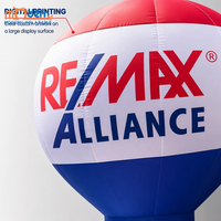 Ballon gonflable géant imprimé sur mesure, ballon gonflable avec logo Remax pour les événements publicitaires en plein air