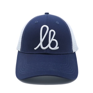 Gorra Trucker de Béisbol Azul Marino de 6 Paneles con Malla Verde, Logotipo Bordado en 3D, Deportiva, Formal, Unisex, Ajustable, para Deportes al Aire Libre y Ciclismo - Product Image 1