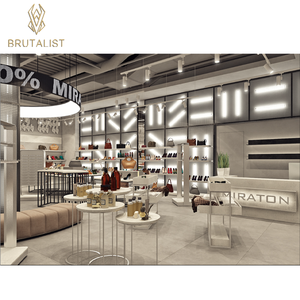 Tienda de zapatos decorativa, gabinete de sala de exposición, diseño montado en la pared, tienda de zapatos, muebles, estante de exhibición de zapatos - Product Image 2