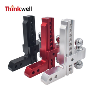 Drop 10 Rise Receiver Remorking Connecting 2-Inch Adjustable Heavy Duty Trailer Hitch Ball Mount Forged Aluminum alloy Shank - Product Image 6