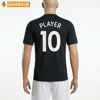 Özel Sublimasyonlu Futbol Formaları %100 Polyester Hemen Gönderim Toptan Antibakteriyel Nefes Alabilen Hafif V Yaka Kısa Kollu