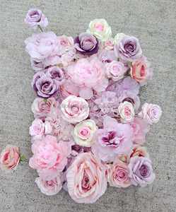 S 40*60cm rejilla <span class=keywords><strong>de</strong></span> plástico Base flor pared telón <span class=keywords><strong>de</strong></span> fondo 3D seda Artificial Rosa flor Panel para el hogar boda decoración suministros tienda venta - Product Image 4