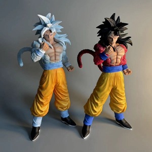 Set di Action Figure Anime in PVC di Son Goku Super Saiyan di Dragon Ball in 2 Stili, Giocattolo Stile Cartone Animato Unisex Animazione Giapponese - Product Image 2