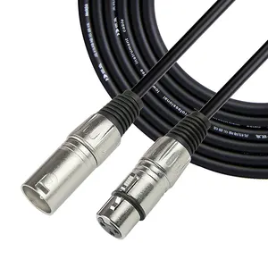 Cable XLR de bajo ruido profesional OFC, 3 metros, RoHS, fábrica OEM, para micrófono