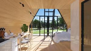 Casa Modular Prefabricada <span class=keywords><strong>de</strong></span> Acero <span class=keywords><strong>de</strong></span> 2 Pisos, Diseño Moderno y Lujoso, Triangular, <span class=keywords><strong>3</strong></span> Dormitorios, Kit <span class=keywords><strong>de</strong></span> Vivienda Personalizable, Uso <span class=keywords><strong>de</strong></span> Oficina, China - Product Image 4