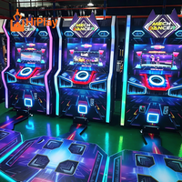 Machine de jeu d'arcade électronique Cyberpunk à monnayeur avec tapis de danse et capteurs de mouvement pour parc d'attractions