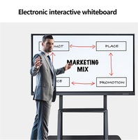 Tableau blanc interactif intelligent JOMEtech 98 pouces 4K avec écran tactile LCD 20 points, garantie 1 an