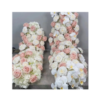 Vente d'usine décoration fleurs rouge floral centre de table fleur chemin de canapé pour événement décoration de mariage