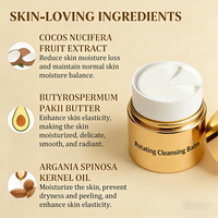 Baume démaquillant crème pour les yeux, le visage et les lèvres, en pot rotatif, nettoyant démaquillant pour le visage, crème démaquillante marque privée