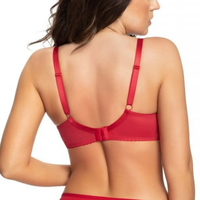Soutien-Gorge Grande Taille Oem Afrique Rouge Galbé à Armatures Haute Qualité Bonnet Complet avec Décoration Cordon, Soutien-Gorge Transparent pour Femme Grande Taille