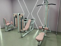 Peinture rose Style Lat Pulldown Low Row Abductor Adductor Banc réglable Équipement de gymnastique pour les femmes