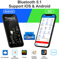 Lector de Códigos Universal para Automóviles JFIND JF327, Escáner OBD2, Bluetooth BLE BT5.1 Elm327 V1.5 PIC18F25K80 Elm 327 v 1.5, Herramientas de Diagnóstico