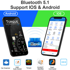 Đầu đọc mã xe phổ thông jfind jf327 Máy quét <span class=keywords><strong>OBD2</strong></span> BLE Blue-tooth bt5.1 <span class=keywords><strong>ELM327</strong></span> V1.5 pic18f25k80 ELM 327 V 1.5 công cụ chẩn đoán - Product Image 4