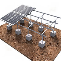 Supports de montage photovoltaïques solaires en aluminium-magnésium galvanisé à chaud, type C, pour terrains ouverts, durée de vie de 20 à 25 ans