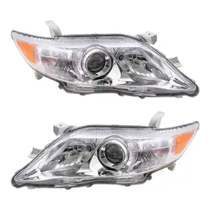 Phare hybride pour Toyota Camry, ensemble de phares, boîtier chromé, projecteur ambre, 2010 — 2011, neuf - Product Image 1