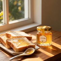 Bocaux carrés vides transparents de qualité alimentaire pour épices, cornichons et miel, en verre hexagonal, 45ml, 60ml, 85ml, 100ml, 180ml, 280ml, 380ml, 500ml, 730ml