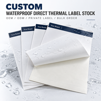 Étiquettes adhésives en papier thermique pour impression thermique, mat, imperméables, pour expédition directe, vente en gros