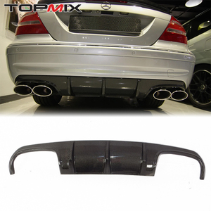 Mercedes-Benz <span class=keywords><strong>W209</strong></span> <span class=keywords><strong>CLK320</strong></span> CLK63 AMG Nouvelle Lame Inférieure de Pare-chocs Arrière en Fibre de Carbone Pièces de Rétrofit/Amélioration TOPMIX - Product Image 1