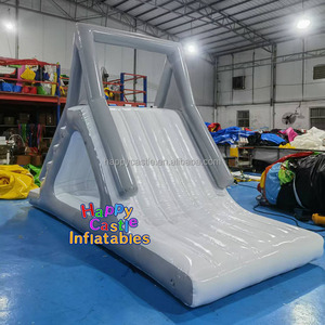 Tobogán de agua triangular flotante inflable gigante de PVC de 0,9mm, juguetes de agua inflables grandes para diversión de verano - Product Image 6