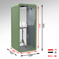Cabine téléphonique de bureau acoustique insonorisée de haute qualité avec système d'air frais