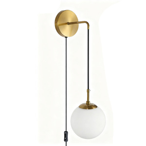 Wall Lamp Aluminum Alloy E27 Led Wall Mounted <b>Light</b> For Bedroom Living Room With <b>Rope</b> Design White Shade - Product Image 5