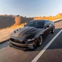 Nouveau capot moteur en fibre de carbone pour Ford Mustang, style AC, avec trous ouverts, capot avant avec boulons, accessoires de voiture, fabrication