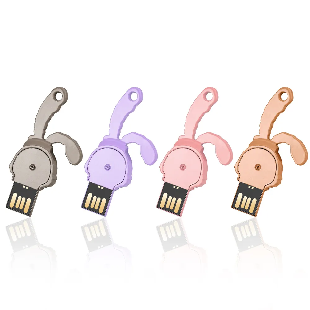 Vendita calda pendrive 32GB USB Flash Drive cartone animato a forma di coniglio carino pollice chiavetta Memory Stick per l'archiviazione di dati esterni