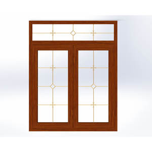 Système de fenêtres et de portes battantes en aluminium série GM 65, série 6000, 6063 T5, revêtement poudré haute qualité - Product Image 1