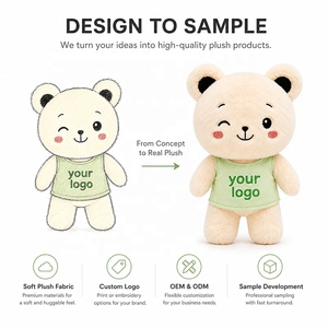 Peluche personnalisée, personnalisation à guichet unique, ours en peluche, du <span class=keywords><strong>concept</strong></span> à la production en série, <span class=keywords><strong>prix</strong></span> d'usine pour animaux en peluche sur mesure - Product Image 6