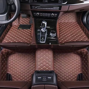 Tapis <span class=keywords><strong>de</strong></span> sol <span class=keywords><strong>de</strong></span> luxe en cuir pour <span class=keywords><strong>Tesla</strong></span> <span class=keywords><strong>Model</strong></span> <span class=keywords><strong>3</strong></span>, 7 mm d'épaisseur, motif diamant, ensemble complet, tapis <span class=keywords><strong>de</strong></span> voiture en cuir véritable - Product Image 5