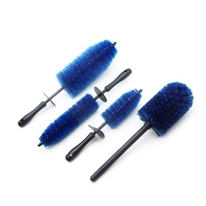 CR Free Logo Print EZ Wheel Brush <span class=keywords><strong>Car</strong></span> Wash Brush Kit con mango largo Cepillo de limpieza de automóviles para automóviles - Product Image 5
