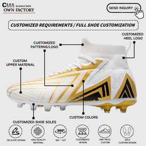 <span class=keywords><strong>Chaussures</strong></span> <span class=keywords><strong>de</strong></span> football professionnelles personnalisées à crampons hauts, crampons cassés, logos personnalisés, vente directe d'usine, unisexe, printemps été - Product Image 3