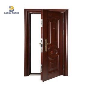 インド向けのメインドアグリルデザイン、防音ドア、スチール製セキュリティドア - Product Image 1