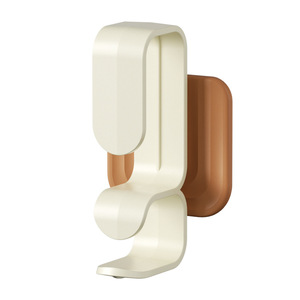 Cream Colored Wall Mounted <b>Hooks</b> Double <b>Hook</b> Moisture Proof For Bathroom Storage - Product Image 5