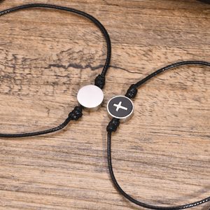 Wholesale New Trend Summer Fashion Men Jewelry Minimalist Steel <strong>Beads</strong> Cross <strong>Bracelets</strong> for Men Gifts Bangles - Product Image 3