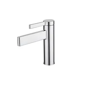 Single Handle Brass Basin Faucet Decked Mounted Cold Hot Water Tap Bathroom Mixer
