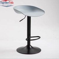 Tabouret de bar à hauteur réglable, chaise pivotante, design moderne et minimaliste, utilisation commerciale et domestique, utilisation en réception/caisse, base en métal