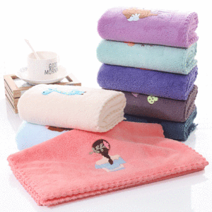 Serviette en microfibre polaire épaisse, 100 pièces, douce et absorbante, pour le lavage du visage, les soins de la peau et la coiffure - Product Image 2