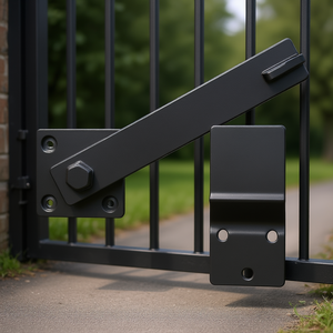 Cierre de puerta abatible de metal resistente con rotación de 360 grados para puertas, diseño industrial, recubrimiento en polvo, fácil instalación - Product Image 3