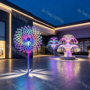 Grand motif lumineux de feux d'artifice de Noël pour les places commerciales, les parcs à thème et les installations de festivals en plein air - Product Image 4