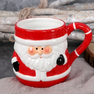 Juego de vajilla de cerámica personalizada para vacaciones, tazas 3D de café de Navidad, nuevas - Product Image 2