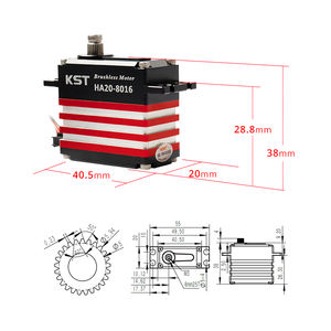 ขายดี KST HA20-8016 85Kgf.cm 0.15วินาที/60 โดรนแข่ง FPV แบบ DIY รุ่น 2BB ดิจิตอล บรัชเลส โครงสร้างอะลูมิเนียมอัลลอยด์ มาตรฐาน - Product Image 5