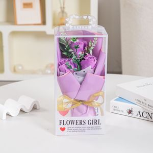 Bouquet di Sapone per la Festa della Mamma, Marca Inglese, Regalo Creativo per la Stagione di Laurea, Sapone a Forma di <span class=keywords><strong>Rosa</strong></span> Simulata per Insegnanti e Innamorati - Product Image 2