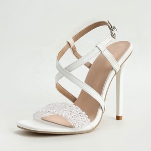 Sandali Sexy, Alla Moda ed Eleganti con Cinturini Incrociati, Tacco Sottile, Punta Aperta, Cinturino Posteriore, Tacchi Altissimi - Product Image 5