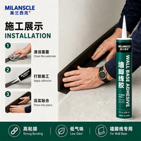 Colle acrylique pour plinthes et bordures de sol – Fixation écologique haute adhérence pour travaux intérieurs