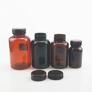 Botellas PET Negras de 200 ml, Color Personalizado, Tapa Abatible, Envase para Píldoras, Cápsulas, Medicamentos y Productos de Salud, OEM/ODM - Product Image 5
