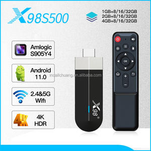 Android 11 X98 S500 Smart TV Stick 2 Go de RAM 16 Go de ROM Mini Fire Stick Amlogic S905Y4 Quad Core BT 4.0 WIFI 5G USB 2.0 - Product Image 3
