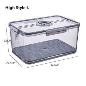 Transparent Plastic PET <b>Kitchen</b> Stackable Container <b>Storage</b> <b>Box</b> Bins Refrigerator Drawer Fridge Organizer - Product Image 6